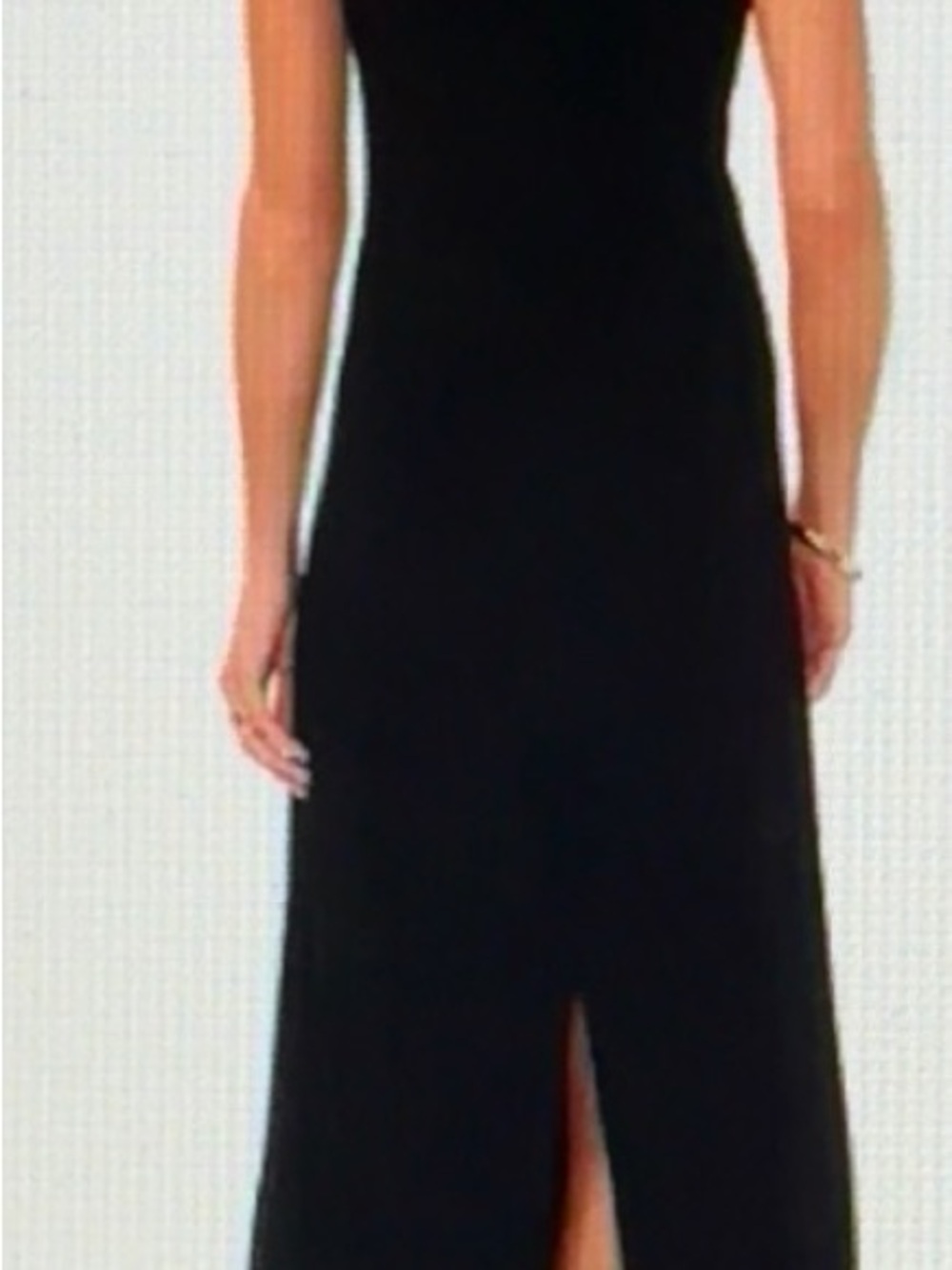Vince Camuto Petite Black A-line silhouette Keyhole Maxi Dress Sz PM NWT - Picture 5 of 10